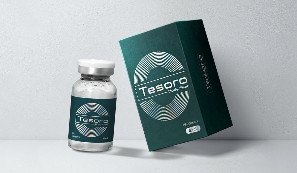 Tesoro Body Filler provides a fast and long-lasting non-surgical effect, which avoids a number of complications such as scarring.It does not contain lidocaine and can be administered as often as desired without any health risks. It enhances body volume, provides non-surgical body line correction, and supports the recovery of soft tissues after liposuction.