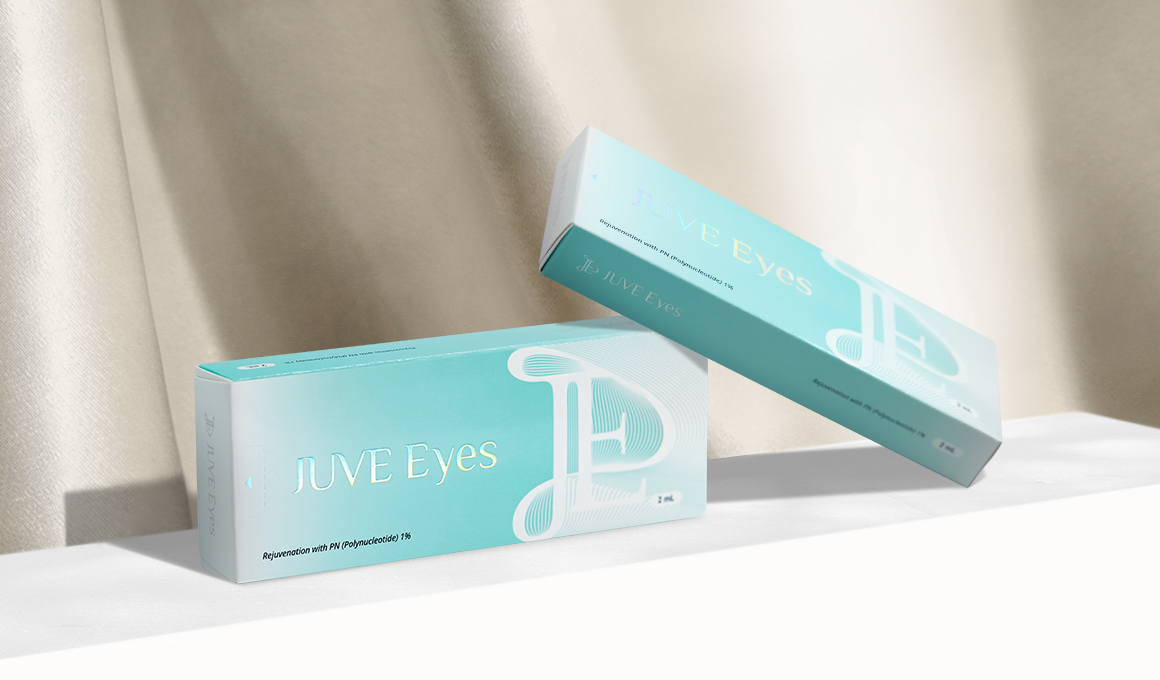 Juve Eyes allows you to use a non-surgical method to get rid of wrinkles, dark circles and swelling under the eyes, restore facial skin tone in the chin and neck area. The use of JUVE Eyes will make the skin more elastic, stimulate collagen synthesis, and regenerate by stimulating the elasticity of the fibers. Dark circles, bruises under the eyes, wrinkles in the corners of the eyes, loss of elasticity in the periorbital zone, dehydrated, dry skin in need of regeneration