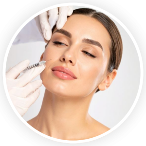 Tiêm filler làm đầy rãnh cười sâu