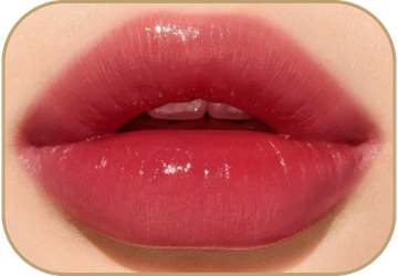 Dáng môi cherry với đôi môi căng mọng với điểm nhấn ở trung tâm môi.