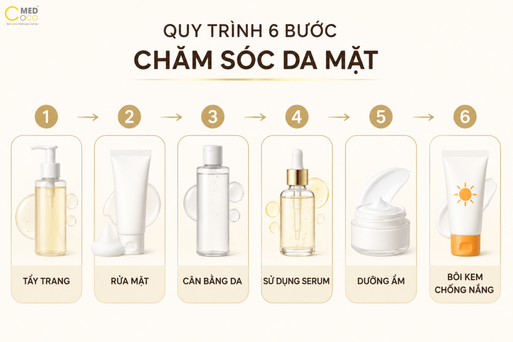 quy trinh cham soc da mat cocomed
