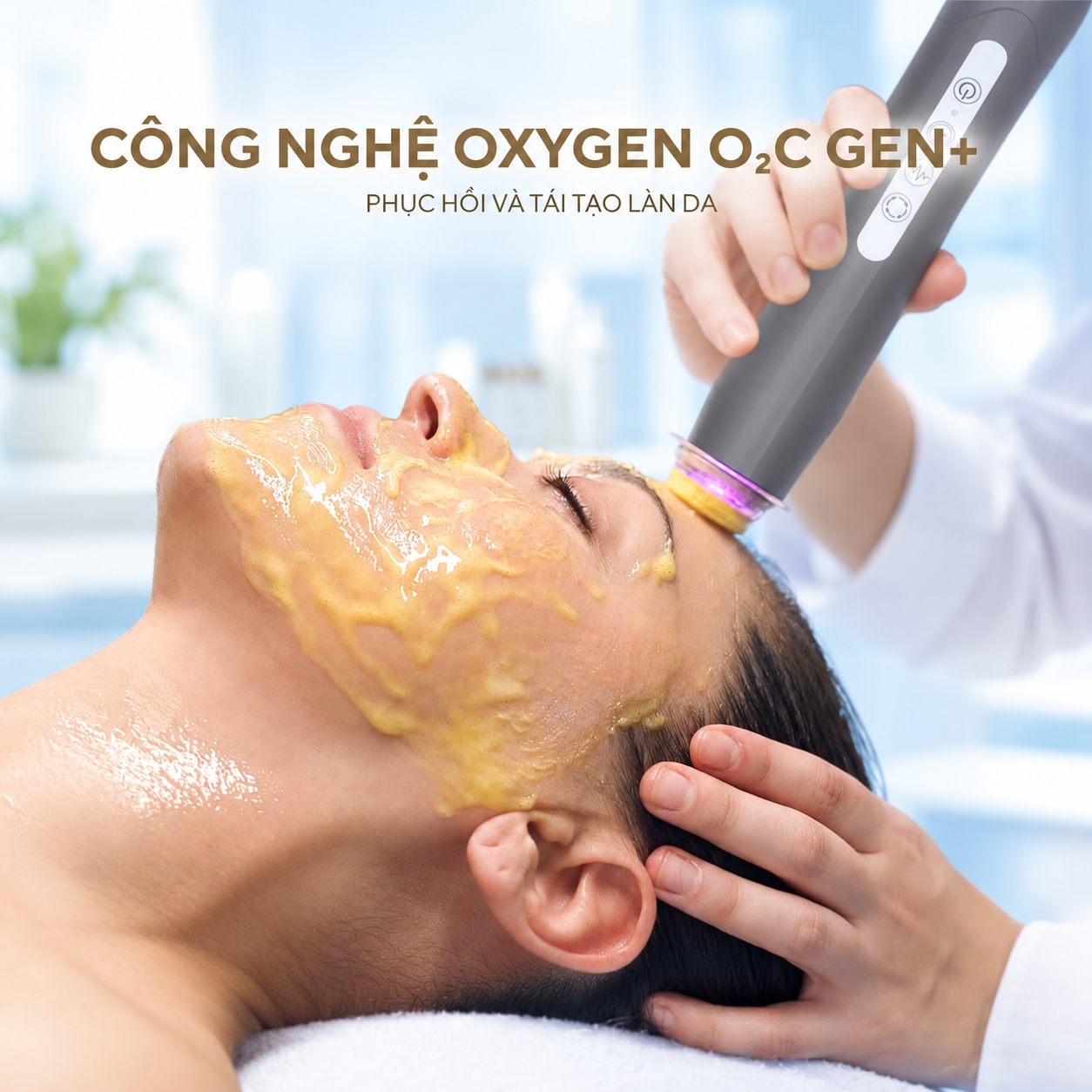 Oxygen giúp tăng sinh collagen tự nhiên, làm tăng độ đàn hồi và săn chắc da hiệu quả.