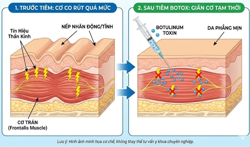 cơ chế hoạt động của hoạt chất botox